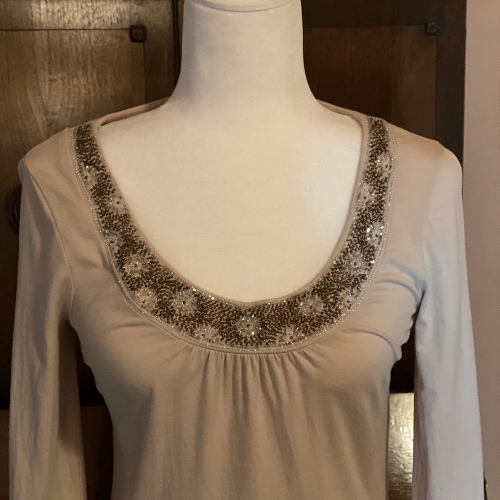 Ann Taylor Loft Size Small Jeweled Neck